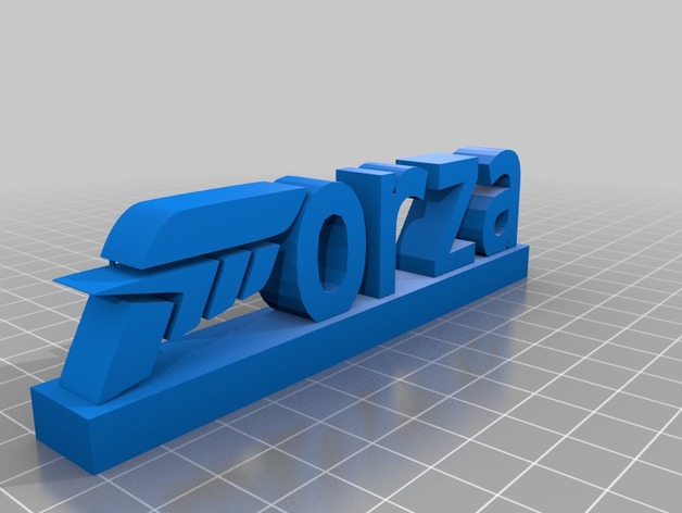 Forza Sign By Simon Dunk Thingiverse