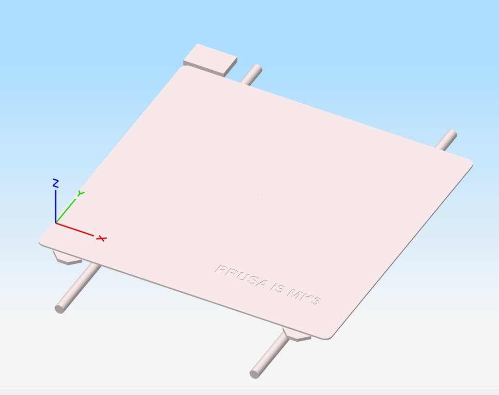 Simplify3D Prusa i3 MK3 Bed File