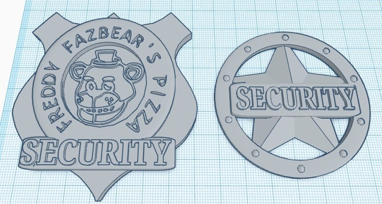 Five Nights At Freddy's Security Guard Badges