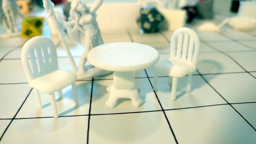 Round Table and Chair Set