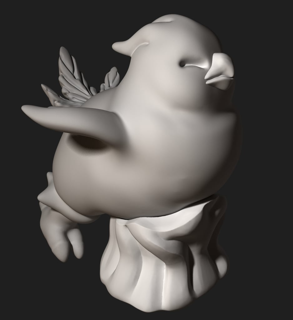 Fat chocobo from Final fantasy XIV