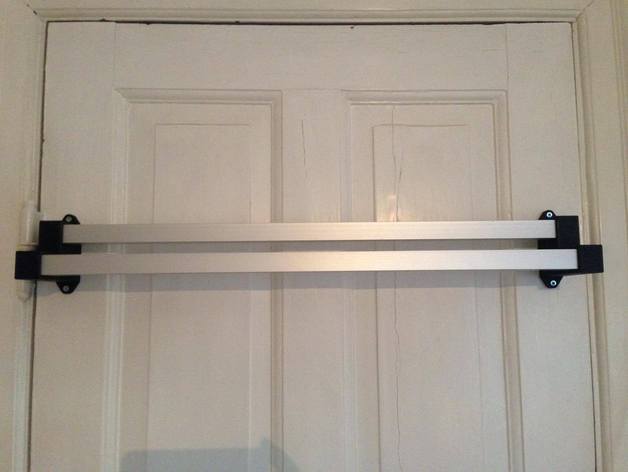 Aluminum Extrusion Towel Rack with 3D printed Brackets