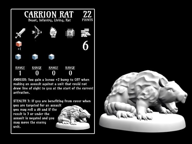 Carrion Rat (18mm scale)