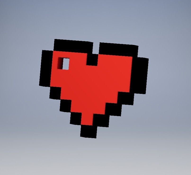 8BITS Zelda heart keychain 