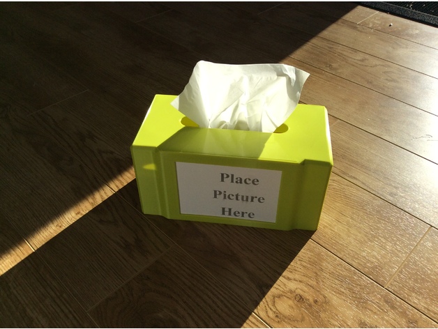 Kleenex Box with Photo Holder