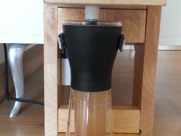 Hario coffee mill powered by a motor