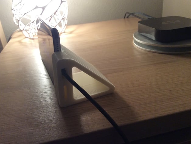 Night Stand for iPhone 6 Plus using Amazon's Lightning Cable