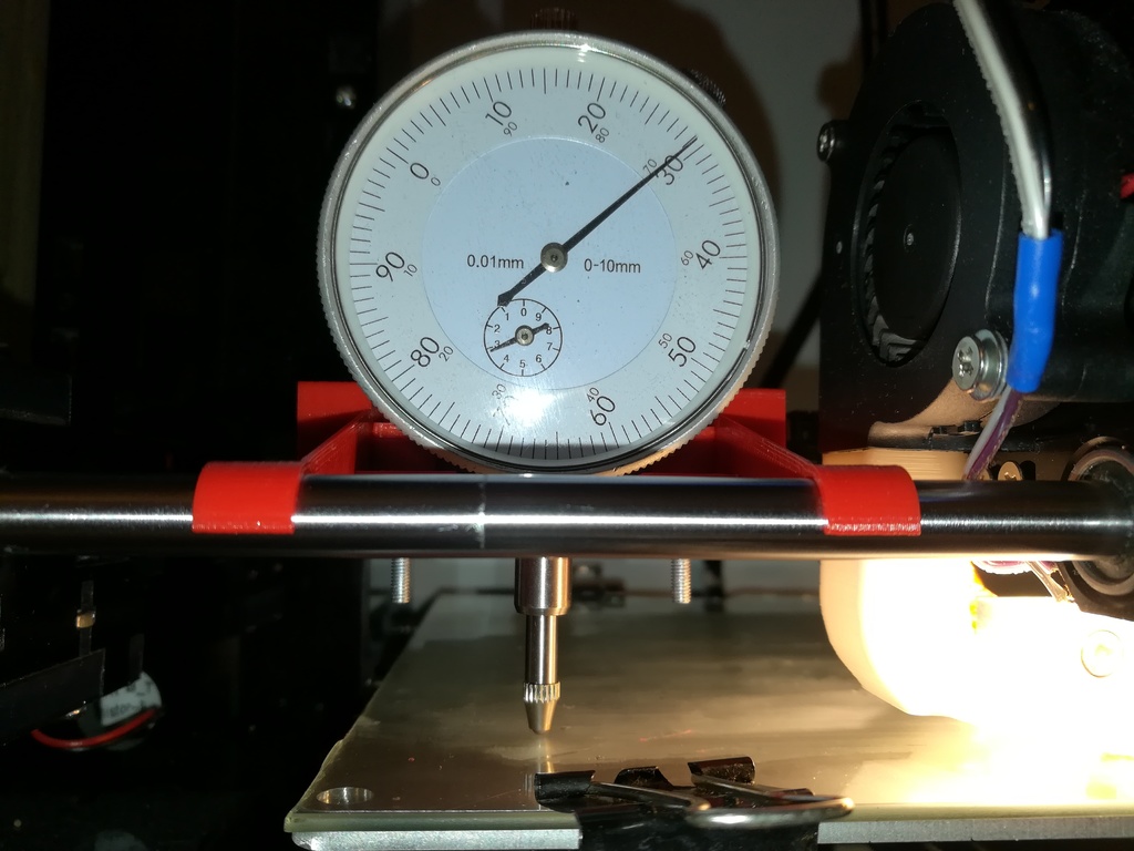 Anet A6 bed leveling measure gauge holder