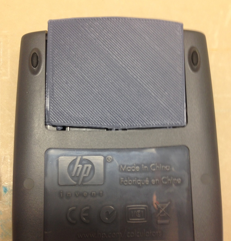 HP 33s battery compartment cover