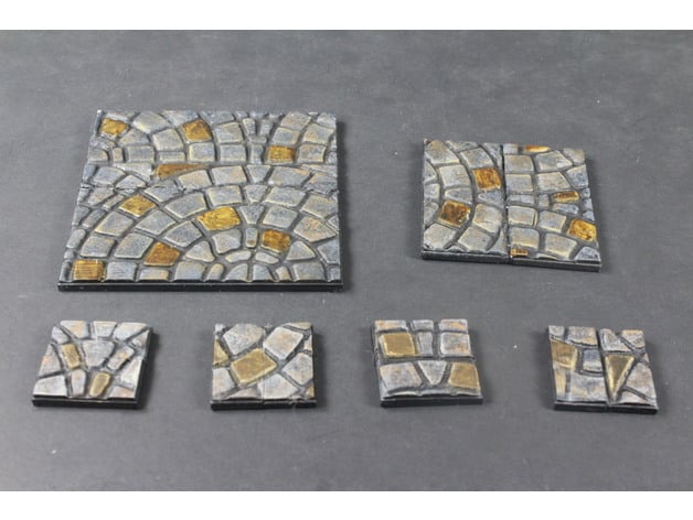 Image of OpenForge Miniature Bases: Cobble (Square)