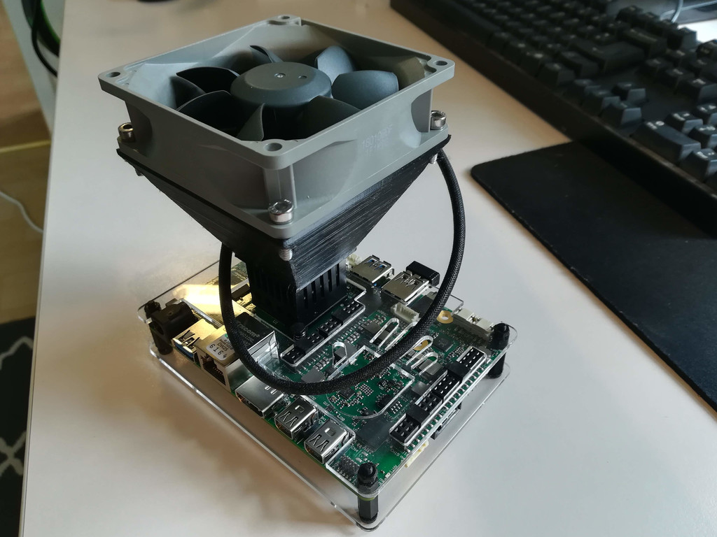 Udoo x86 mount for 80mm fan