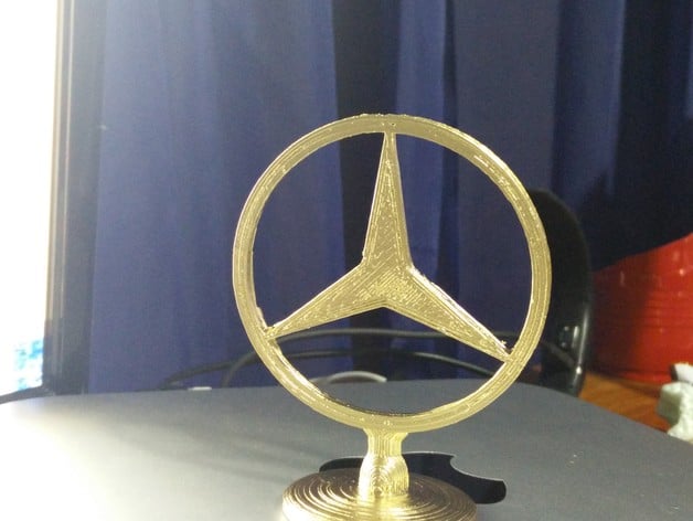 Mercedes-Benz Logo  Hood Ornament (Two Part)