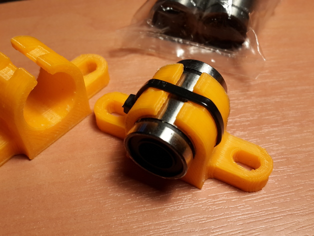 Lulzbot / Mendel - Linear Bearing Mount LM8UU for X Carriage
