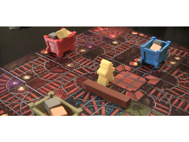 ORE-SOME Board Game 3D Components