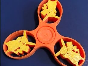 pikachu print in place fidget spinner