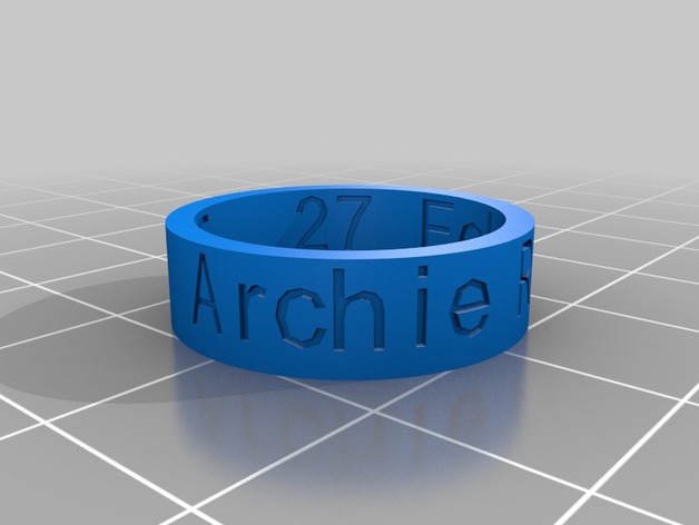My Customized Ring - inside and out - Archie