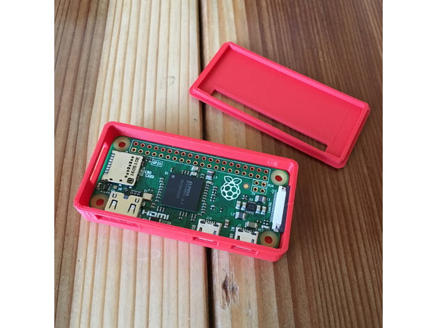 Raspberry Pi Zero case with camera port (screwless)