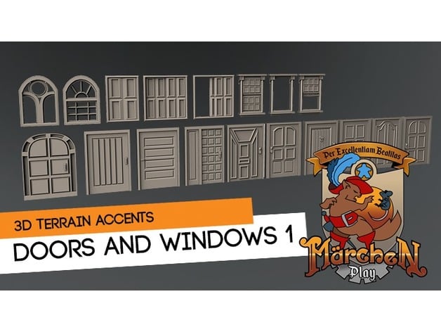 Image of Doors and windows terrain kitbash kit