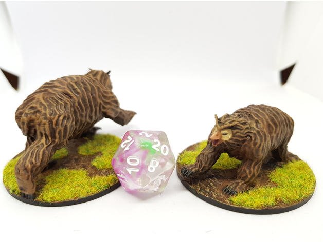 Image of Owlbear for 28mm tabletop gaming