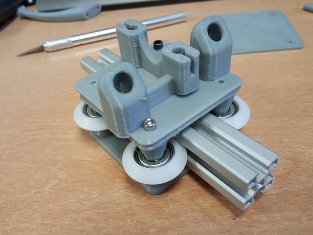 G-slot carriage for delta printer