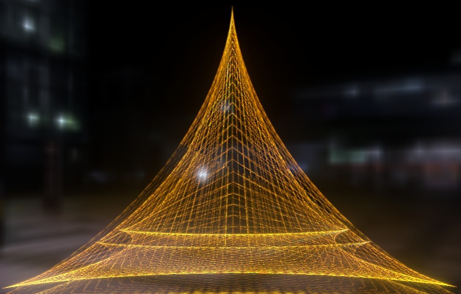 Abstract Pyramid 3D Art