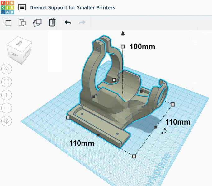Dremel 200 Base for Smaller 3D Printers