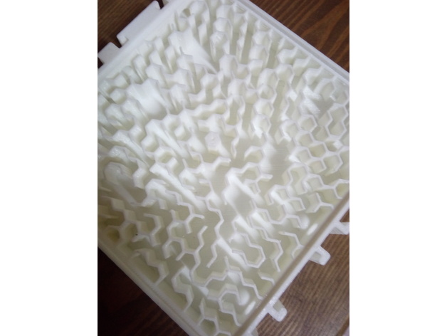 Formicarium CD cover size with Honeycomb maze style