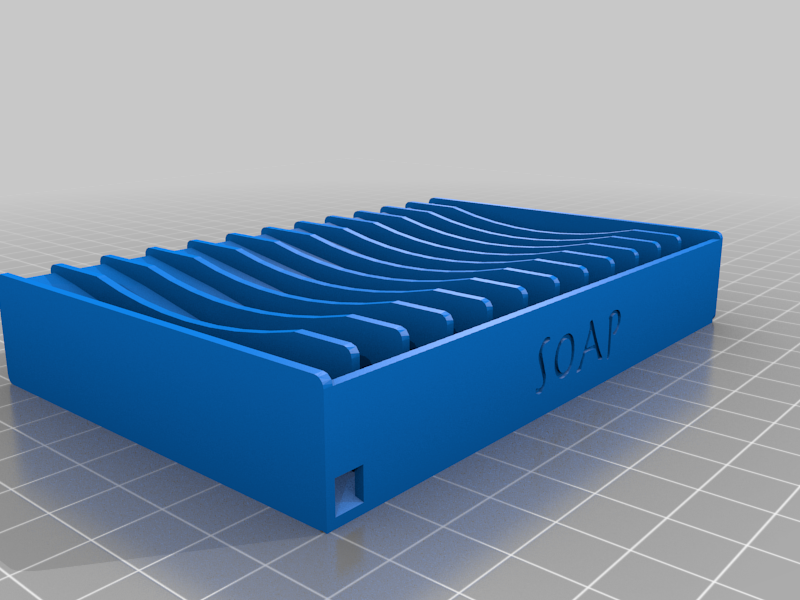 Customizable self draining soap dish v. 2