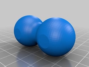 Easy to print RAM Mount double-ball