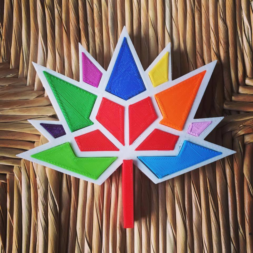 Canada 150 Logo in 3D