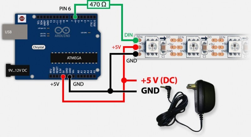 Arduino Bluetooth Controlled RGB light