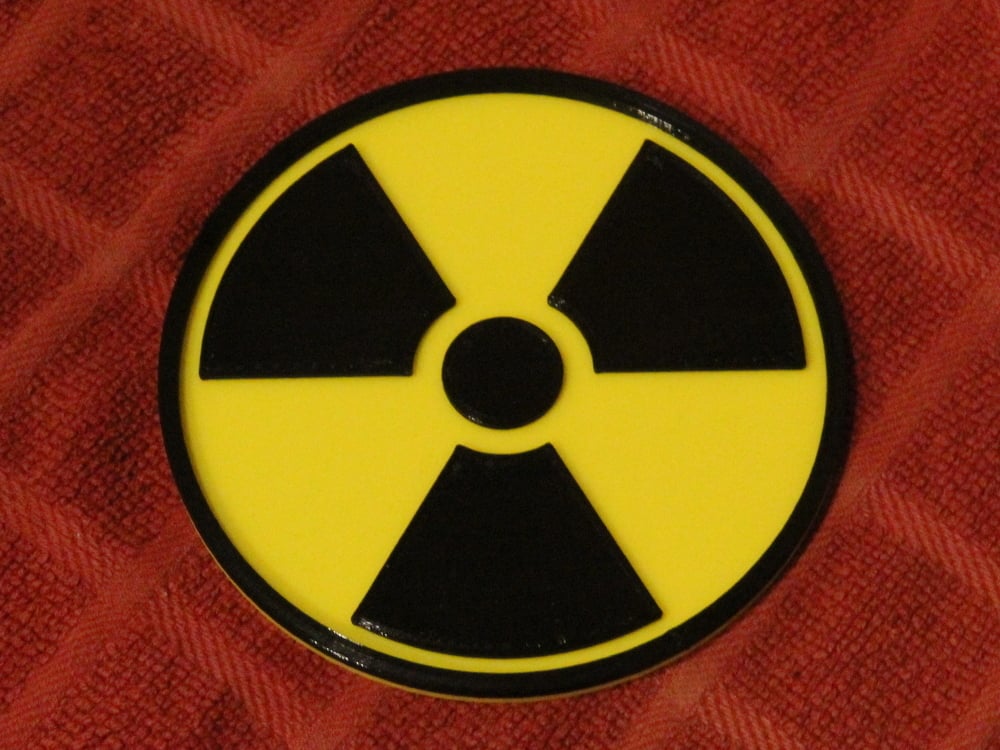 Radiation Symbol Coaster