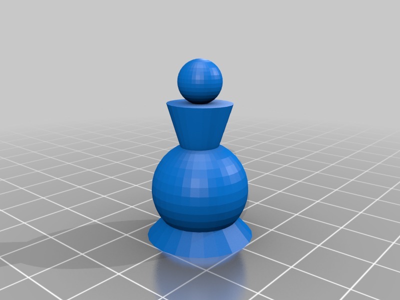 Chess pawn (Tinkercad example)