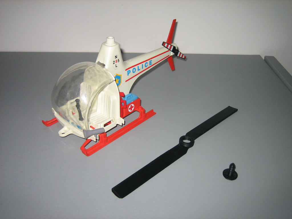 Axe & Rotor d'Helicoptere Playmobil et Axe rotor Ar