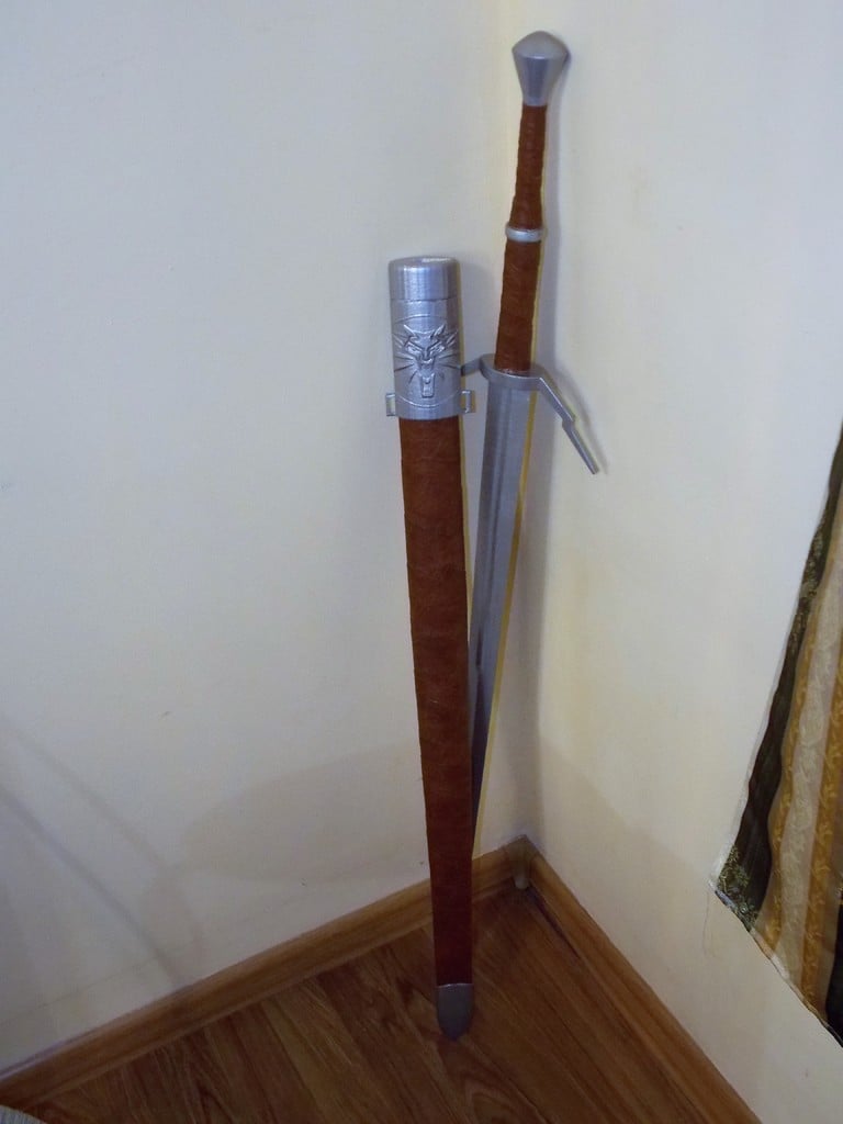 Silver sword sheath