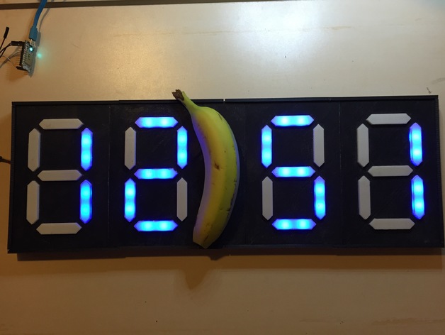 7-Segment NeoPixel Clock