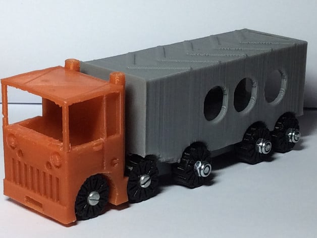Truck toy with trailer