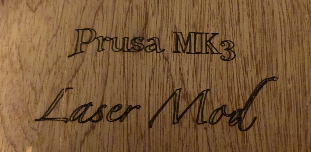 Prusa MK3 laser engraver / cutter mod