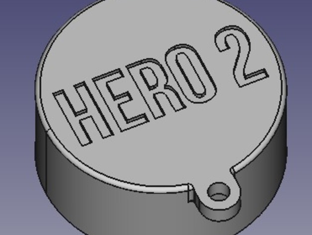 Gopro Hero 2 lens cap with HERO2 tag