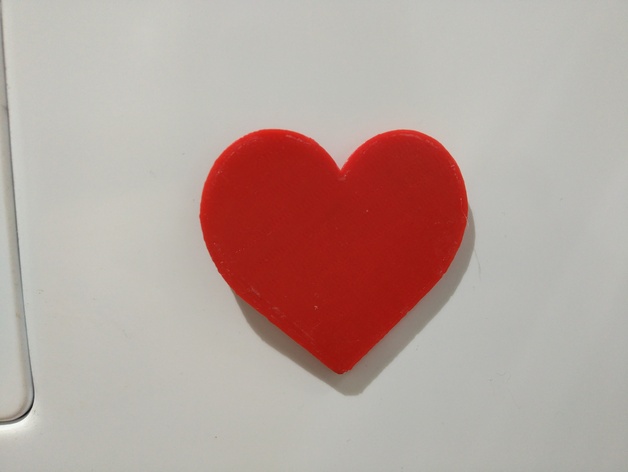 Heart fridge magnet for neodymium 5x1.5 magnets