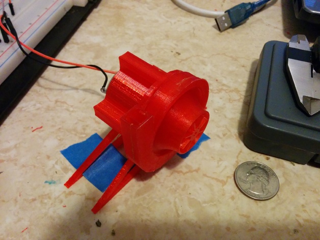 Thing:437314 at 50% scale Motor housing and stand