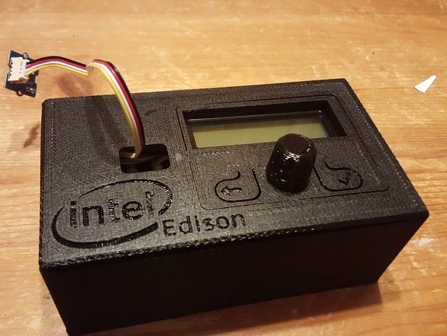 Intel Edison - LCD, Rotary Encoder & 2 Button Module