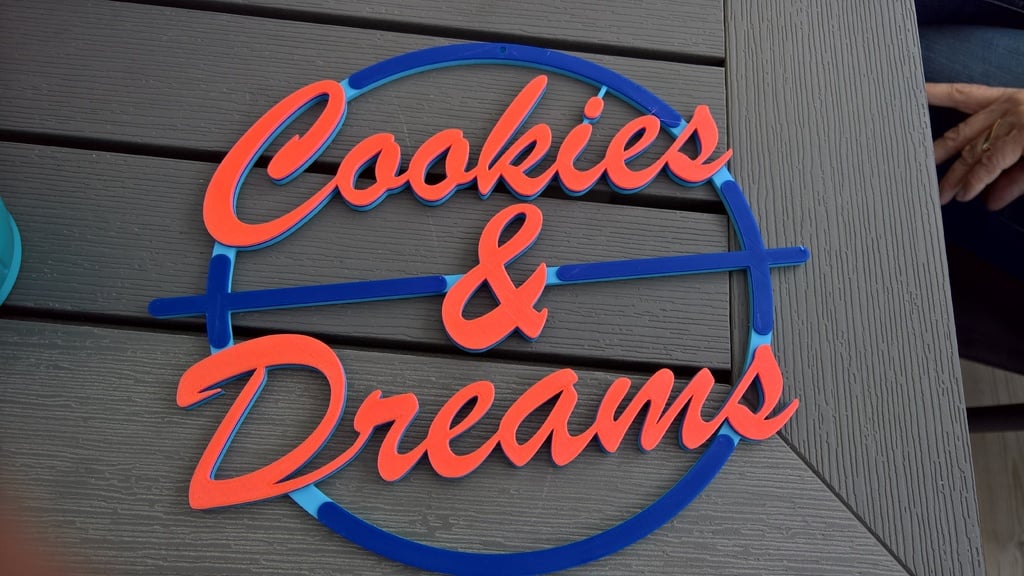 Cookies and dreams sign
