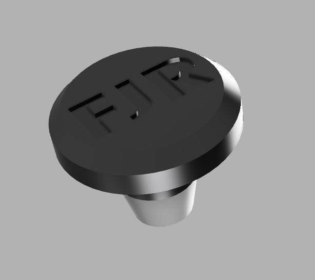 FJR Steeringbar Mirrormountinghole Cap wit logo