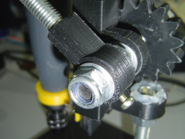 Mini Drill Press arm mount with set screw and Dremel Flex Shaft holder