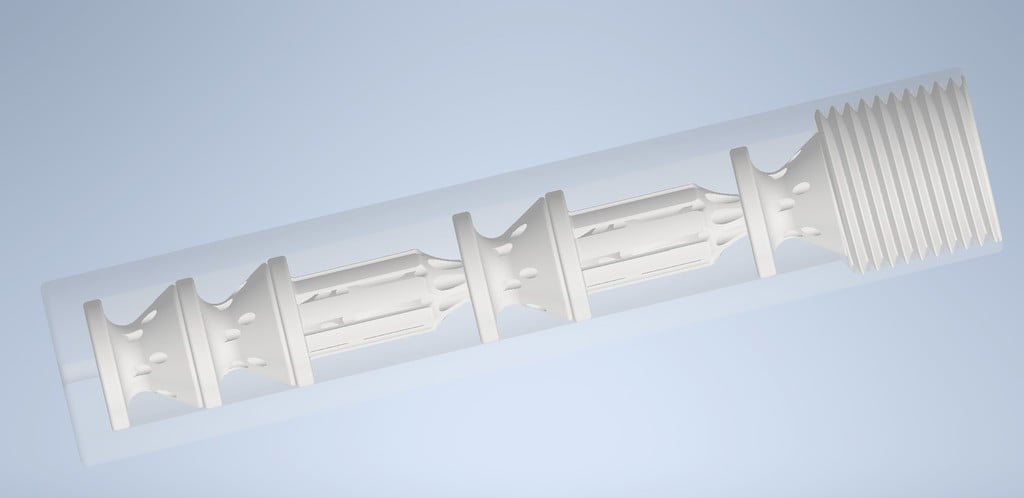 Suppressor V2 - Modular design - print own baffles and connectors