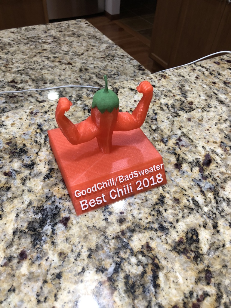 Chili contest trophy blank