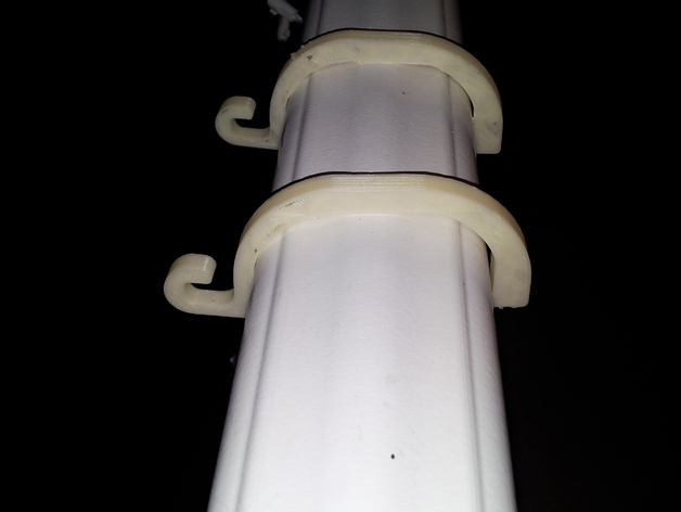 Holiday Light clip for a porch railing