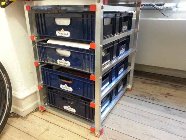 Drawer system with breadboxes