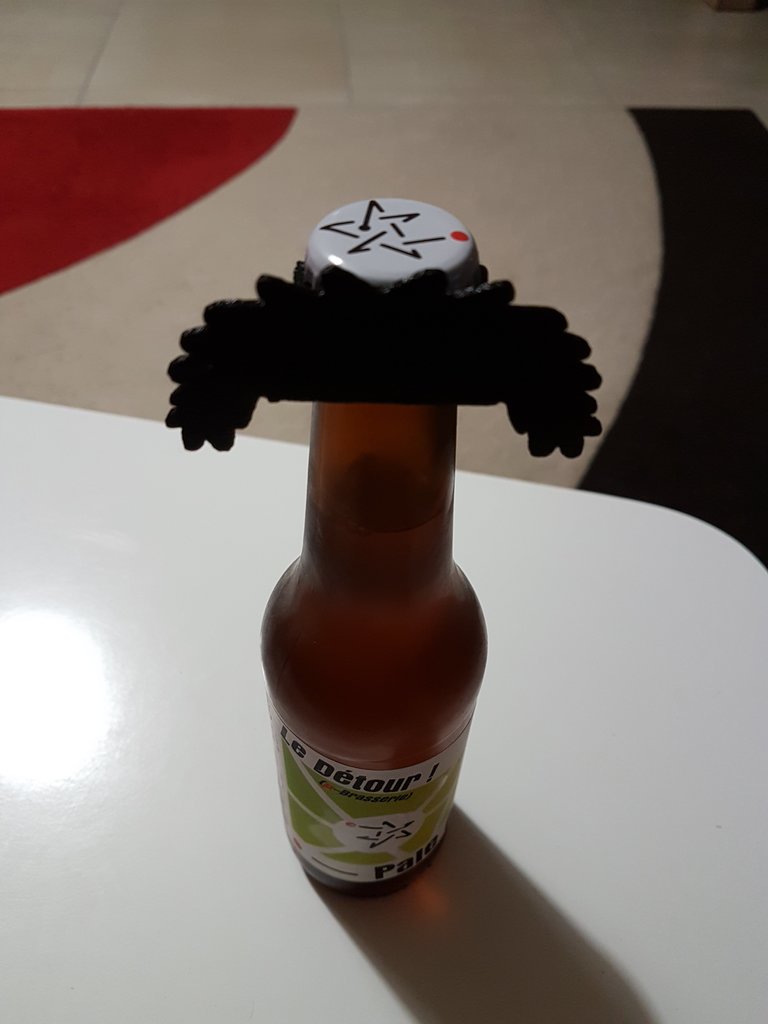 Beer Bottle Borat Mustache